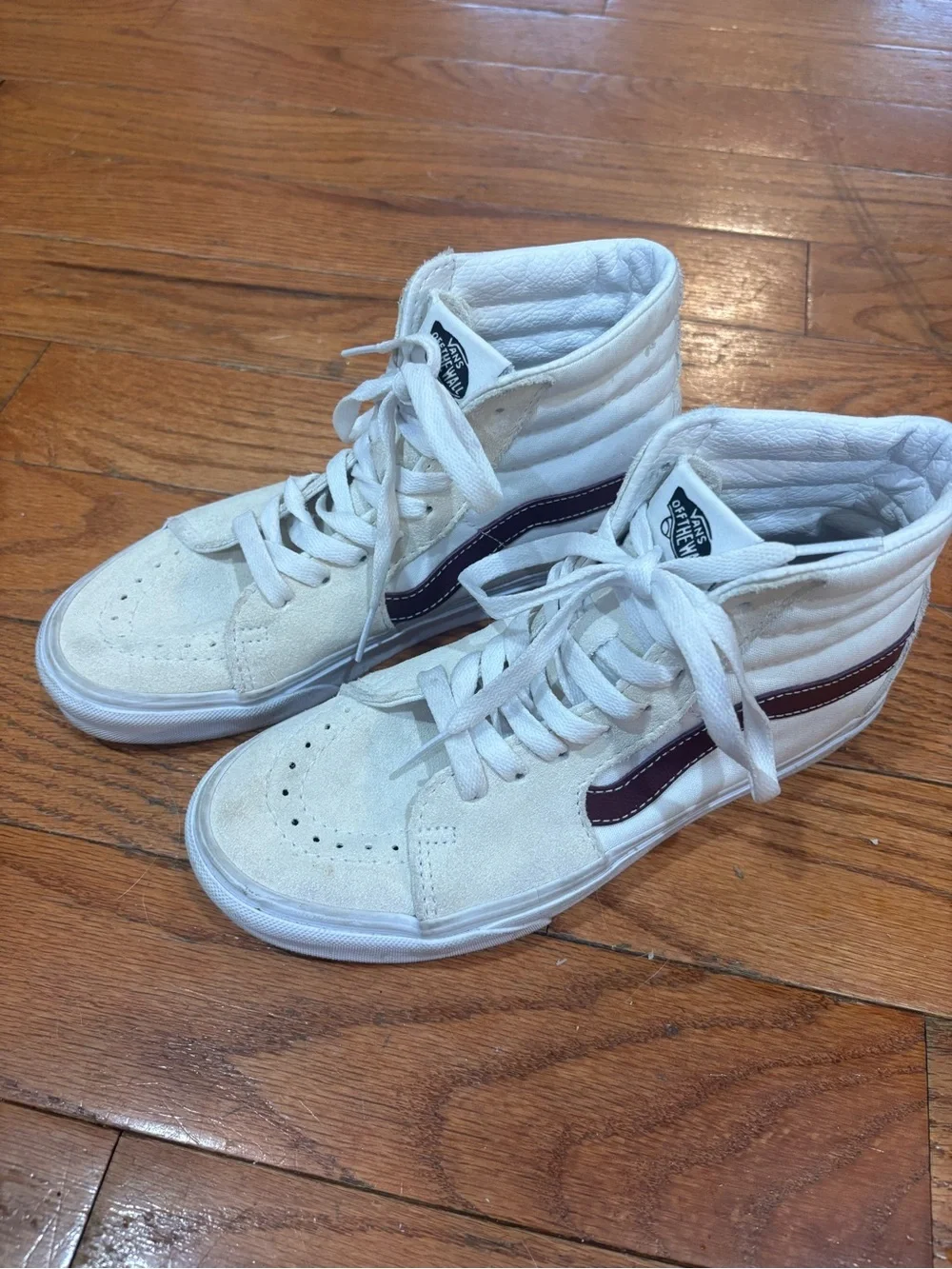 Vans Sk8-Hi Classic Sport sneakers White Port Royal Woman’s 7 Men’s 5.5